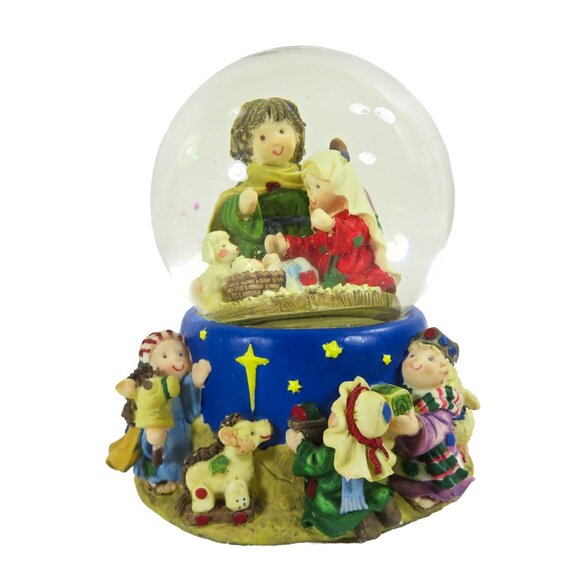 Vintage O'WELL NOVELTY Heritage Musical Water Globe Hand Painted "Silent Night" - Picture 7 of 15